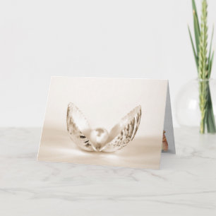Carte perle d'anniversaire en coquille d'huître