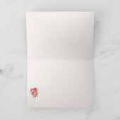 Carte Perle rose dans une coquille de palourde (Intérieur)