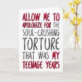 Carte Permettez-moi de m'excuser, Fête des Mères Drôle (Fleur jaune)