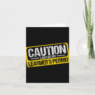 Carte Permis d'Apprenti Conducteur Chemise de Prudence J