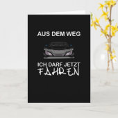 Carte Permis de conduire du 18e anniversaire (Fleur jaune)