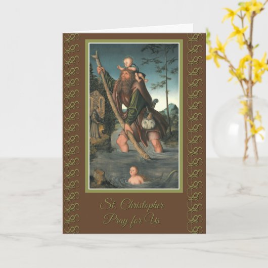 Carte Permis d'essai St. Christopher & Christ Driver's (Fleur jaune)