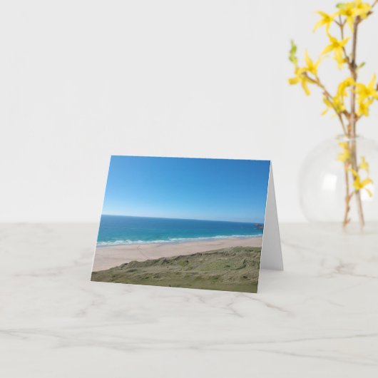 Carte Perranporth Seaview. (Fleur jaune)