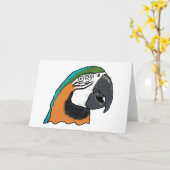 Carte Perroquet (Fleur jaune)