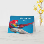 Carte Perroquet (Fleur jaune)