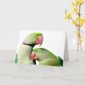 Carte perroquet (Fleur jaune)