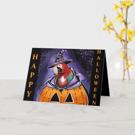 Carte Perroquet (Fleur jaune)