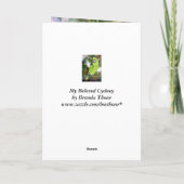 Carte Perroquet à Naples jaunes de Cydney (Dos)