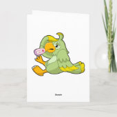 Carte Perroquet avec thermomètre clinique (Dos)