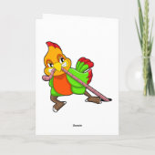 Carte Perroquet avec Ver (Dos)