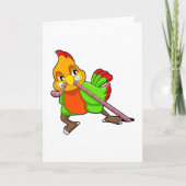 Carte Perroquet avec Ver (Devant)