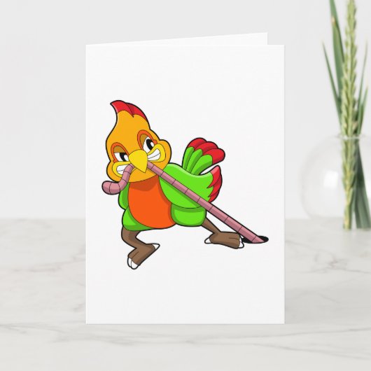 Carte Perroquet avec Ver (Devant)