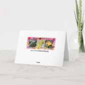 Carte Perroquet de gris africain du Congo avec les (Dos)