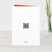 Carte Perroquet de Noël tenant un cocktail (Dos)