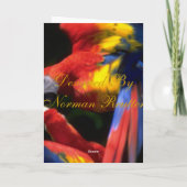 Carte Perroquets dans l'amour (Dos)