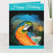 Carte Perroquets de fête (Devant)