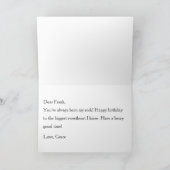 Carte Perroquets Nymphes Mangeant des Baies Anniversaire (Intérieur)