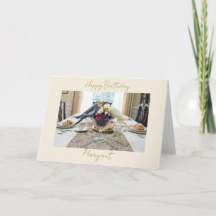 Carte Perroquets Nymphes Mangeant des Baies Anniversaire