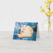Carte Perse Cat Note (Fleur jaune)