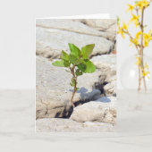 Carte perserverance (Fleur jaune)