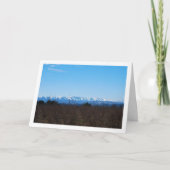 Carte Persimmon Fruit Field et Snowy Mountains (Devant)