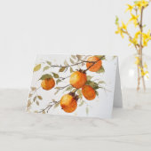 Carte Persimmons dans les aquarelles (Fleur jaune)