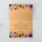 Carte Persister comme une fleur fragile Citation motivat (Intérieur)