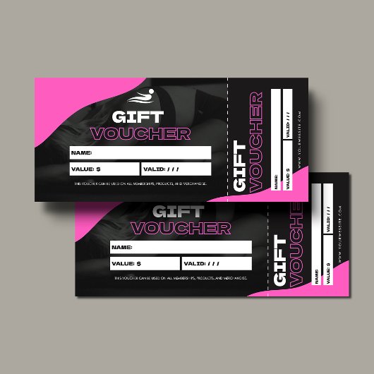 Carte Personal Trainer Fitness Gift Voucher