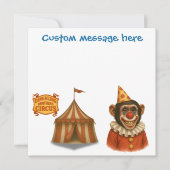 Carte Personalise: Chester the chimp clown (Devant)
