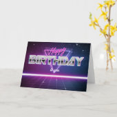 Carte Personalised 80s Birthday Card (Fleur jaune)