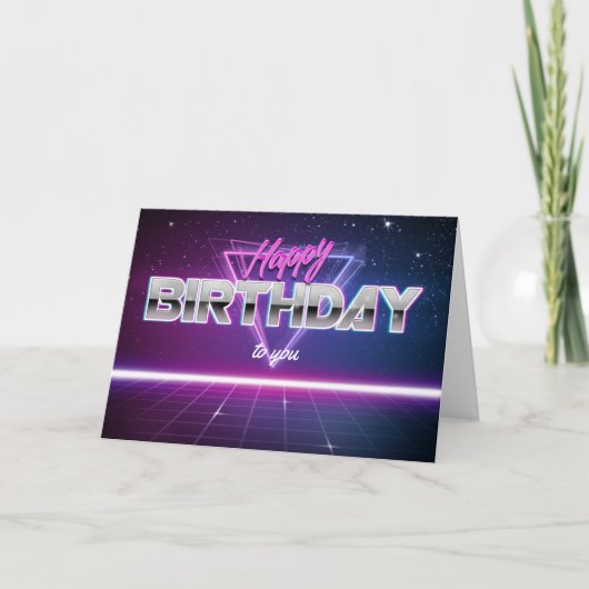 Carte Personalised 80s Birthday Card (Devant)