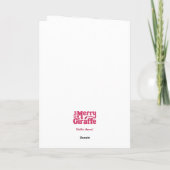 Carte Personalised Christmas Card - Letter V (Dos)