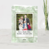 Carte Personalised Photo Christmas Card for Parents (Dos)