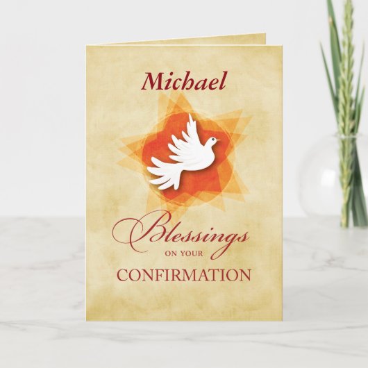 Carte Personalize Confirmation Congratulations Dove (Devant)
