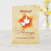 Carte Personalize Confirmation Congratulations Dove (Fleur jaune)