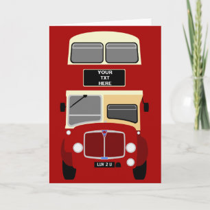 Carte Personalize Old East Kent Double Decker Bus