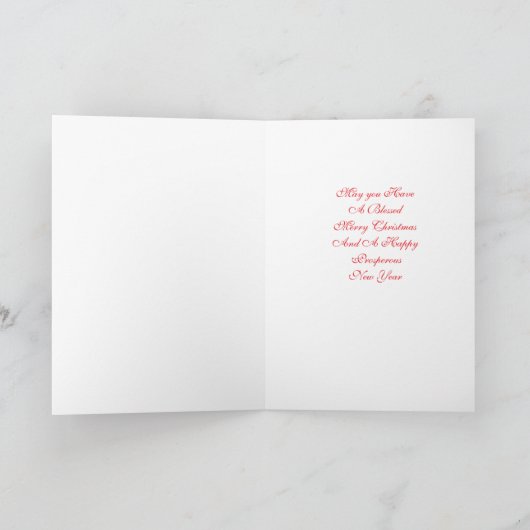 Carte Personalize With Your Image Christmas Greeting (Intérieur)