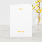 Carte Personalize With Your Image Christmas Greeting (Fleur jaune)