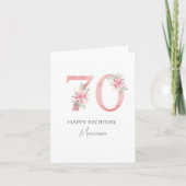 Carte Personalized 70 years old card (Devant)