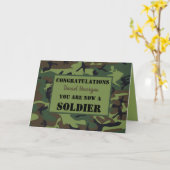 Carte Personalized Army Passing Out (Fleur jaune)