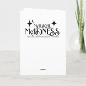 Carte Personalized Ballerina Birthday + Coloring Page (Dos)