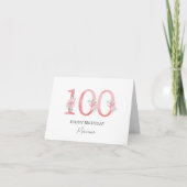 Carte Personalized birthday card 100 (Devant)