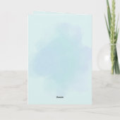Carte Personalized Blue Airplane Birthday Card (Dos)