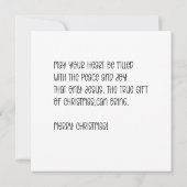 Carte Personalized Christmas tree patchwork prints (Dos)