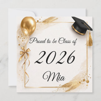 Carte Personalized Class of 2026 Graduation Name Card