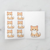 Carte Personalized Cute Cat Gift – Custom Pet Name Minim (Intérieur)