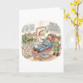 Carte Personalized Cute Christmas Card for Orthodontist (Fleur jaune)
