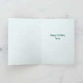 Carte Personalized Cute Polar Bear Birthday Card (Intérieur)
