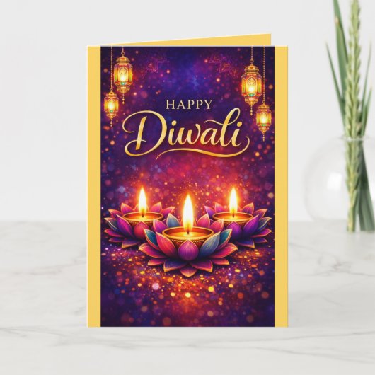 Carte Personalized Diwali Celebration Festival Card (Devant)