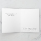 Carte Personalized Easter Bunny Photo Greeting Card (Intérieur)